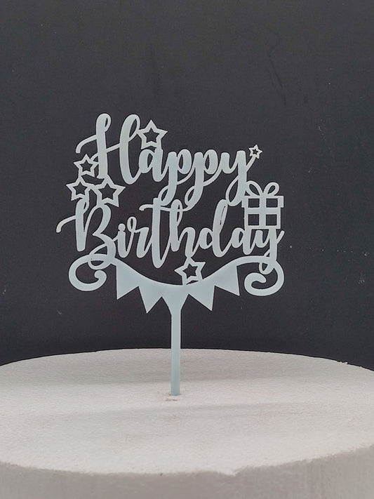 Acrylic Happy Birthday Cake Topper