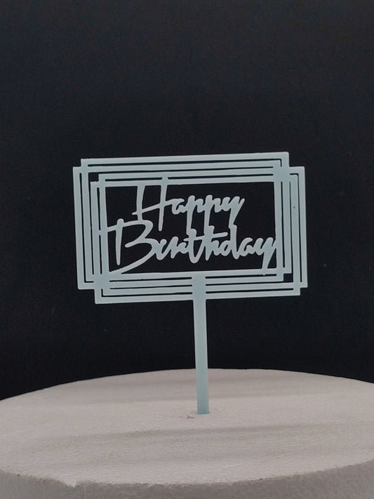 Acrylic Happy Birthday Cake Topper