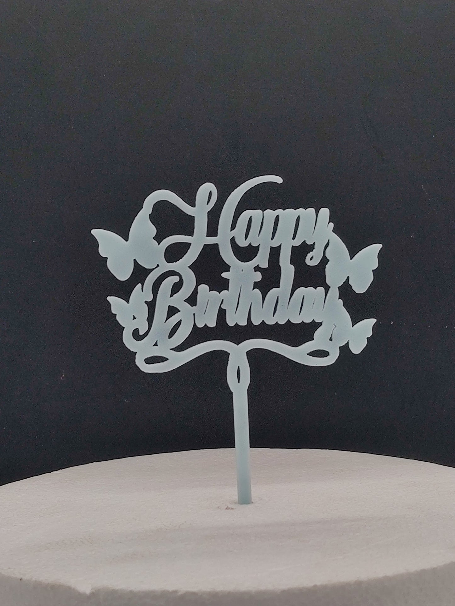 Acrylic Happy Birthday Cake Topper