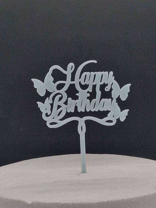 Acrylic Happy Birthday Cake Topper