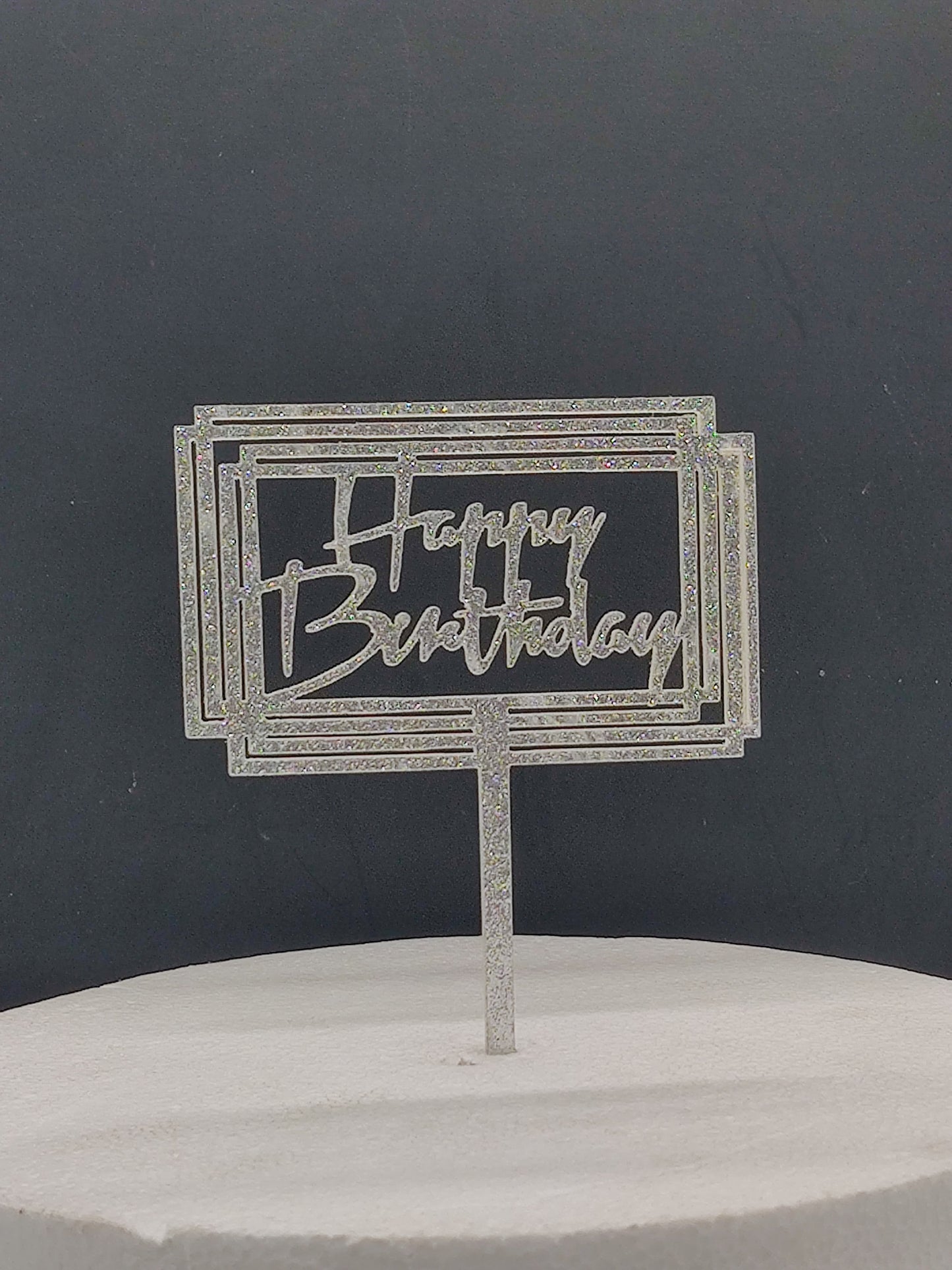 Acrylic Happy Birthday Cake Topper