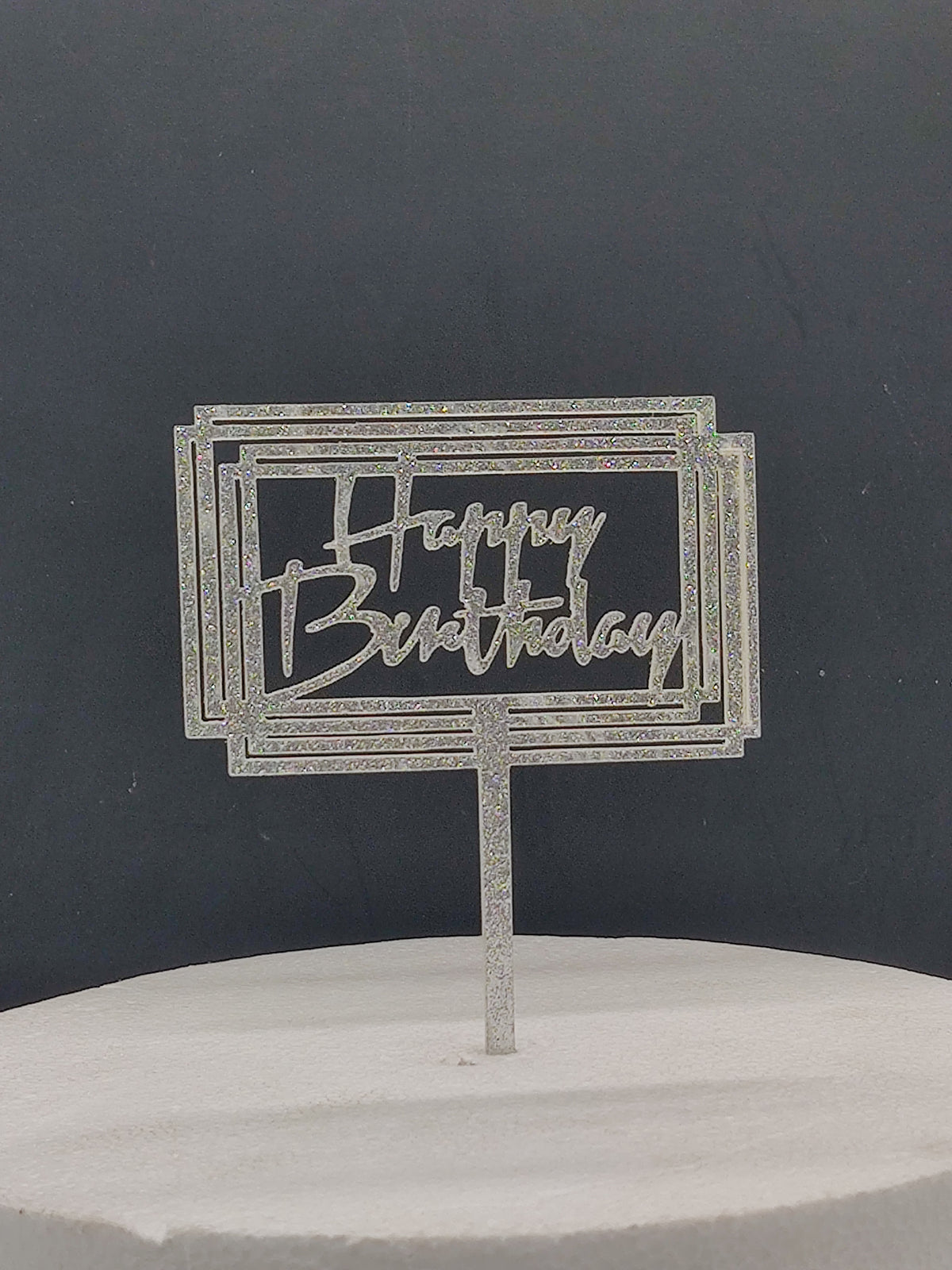 Acrylic Happy Birthday Cake Topper