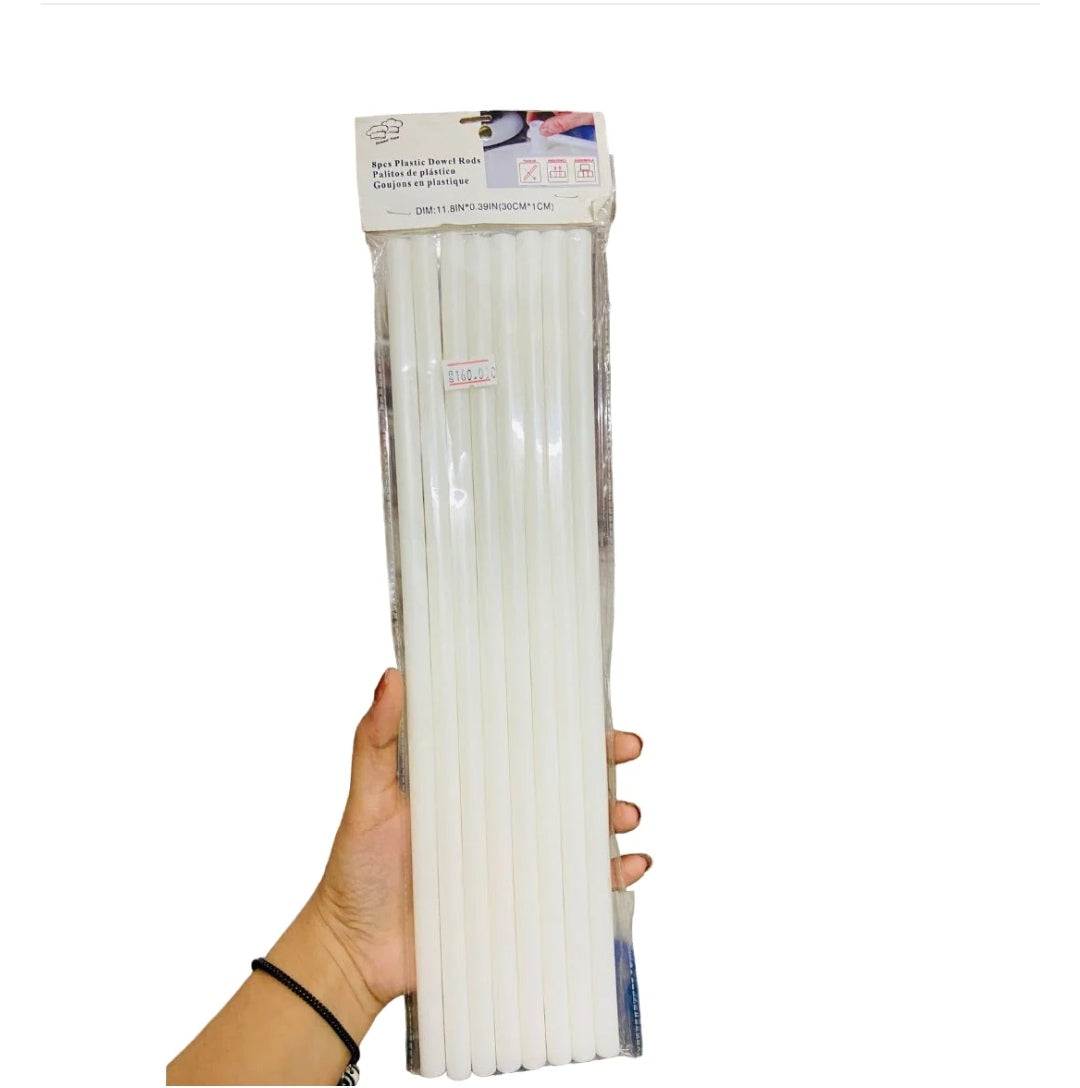 Cake Dowel Stick Pack Of 8 size - 11.8X0.39 inch