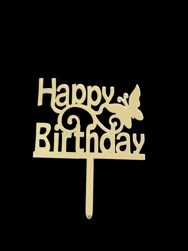 Happy Birthday Acrylic Topper