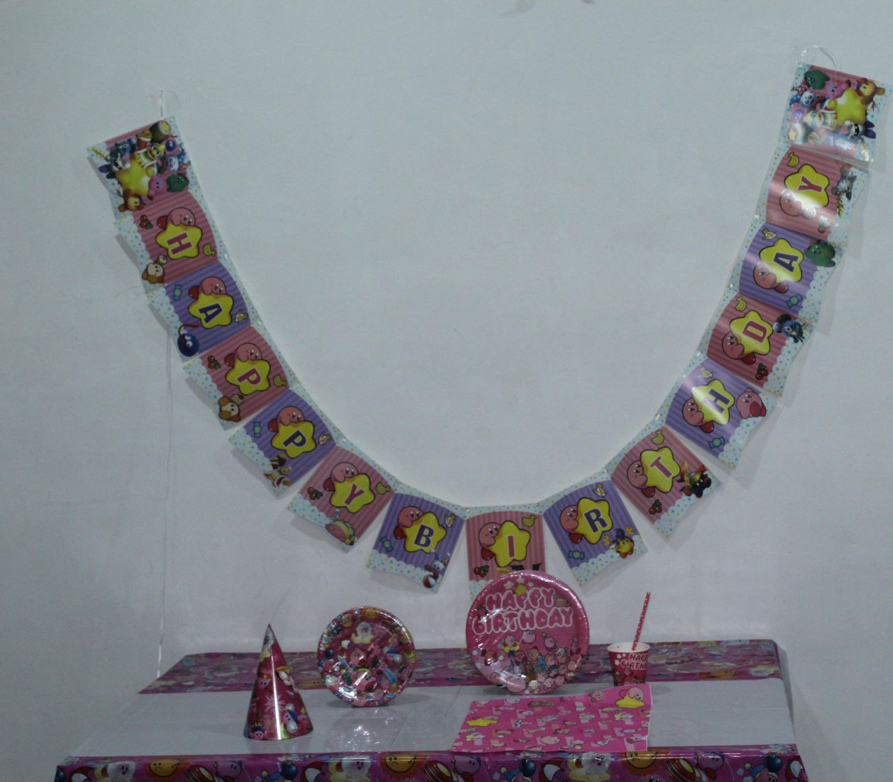Kirby Star Birthday Party Set