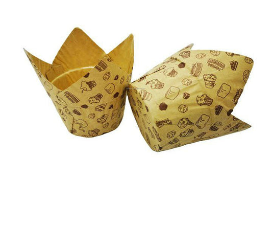 Bake and Serve Tulip Liner pack of 20 (Brown colour)
