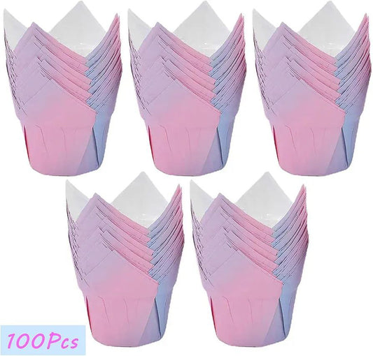 Bake and Serve Tulip Liner Pack of 100 (lavender colour)