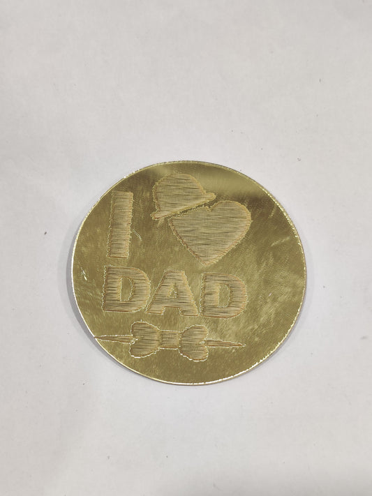 Dad Acrylic Coin Pack Of 10