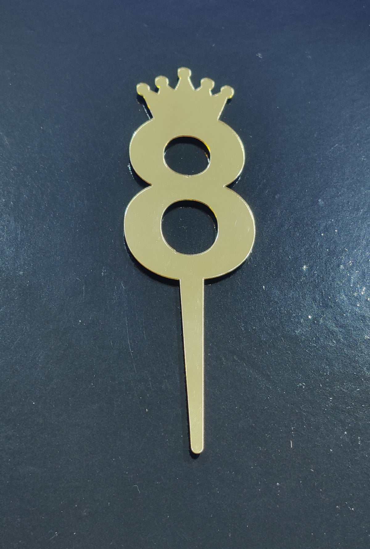 8 Number Acrylic Topper 3 inch