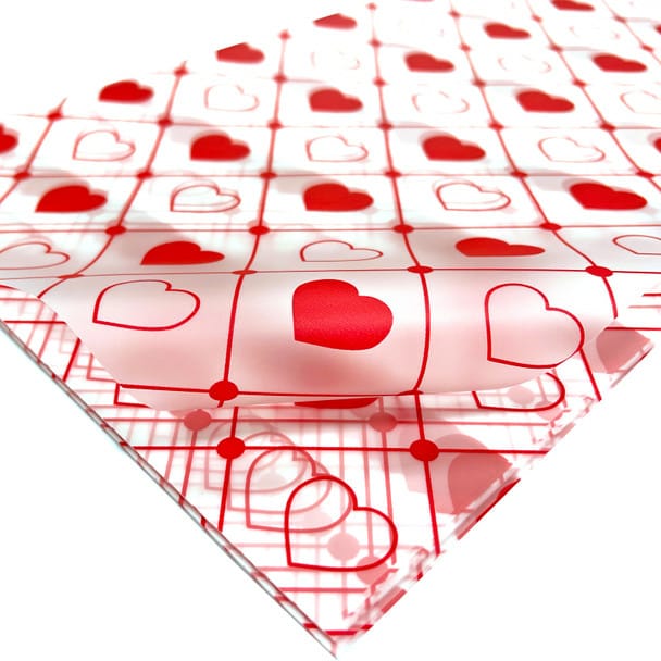 Flower Wrapping Transparent Paper Pack of 5 Size - 22x21.5 inch