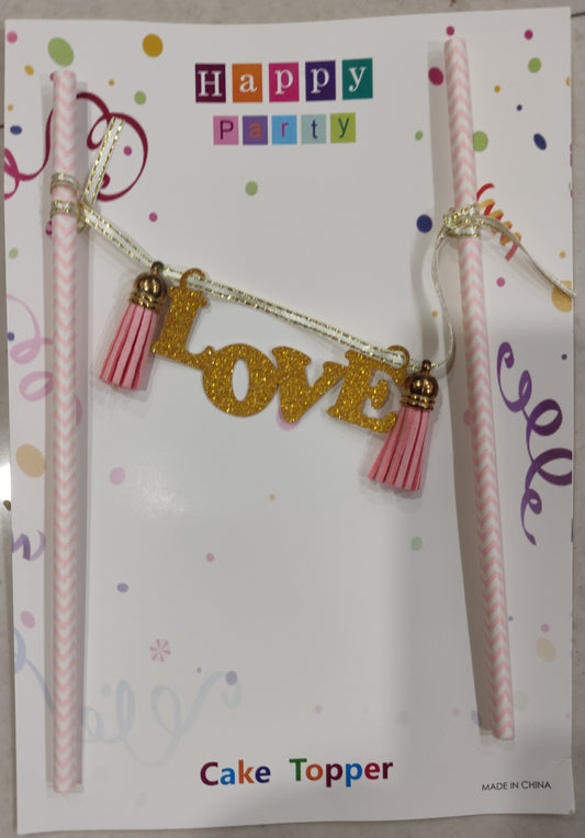 Premium Love Cake Topper