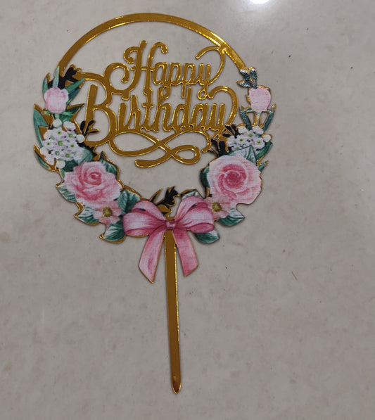 Premium Happy Birthday Topper
