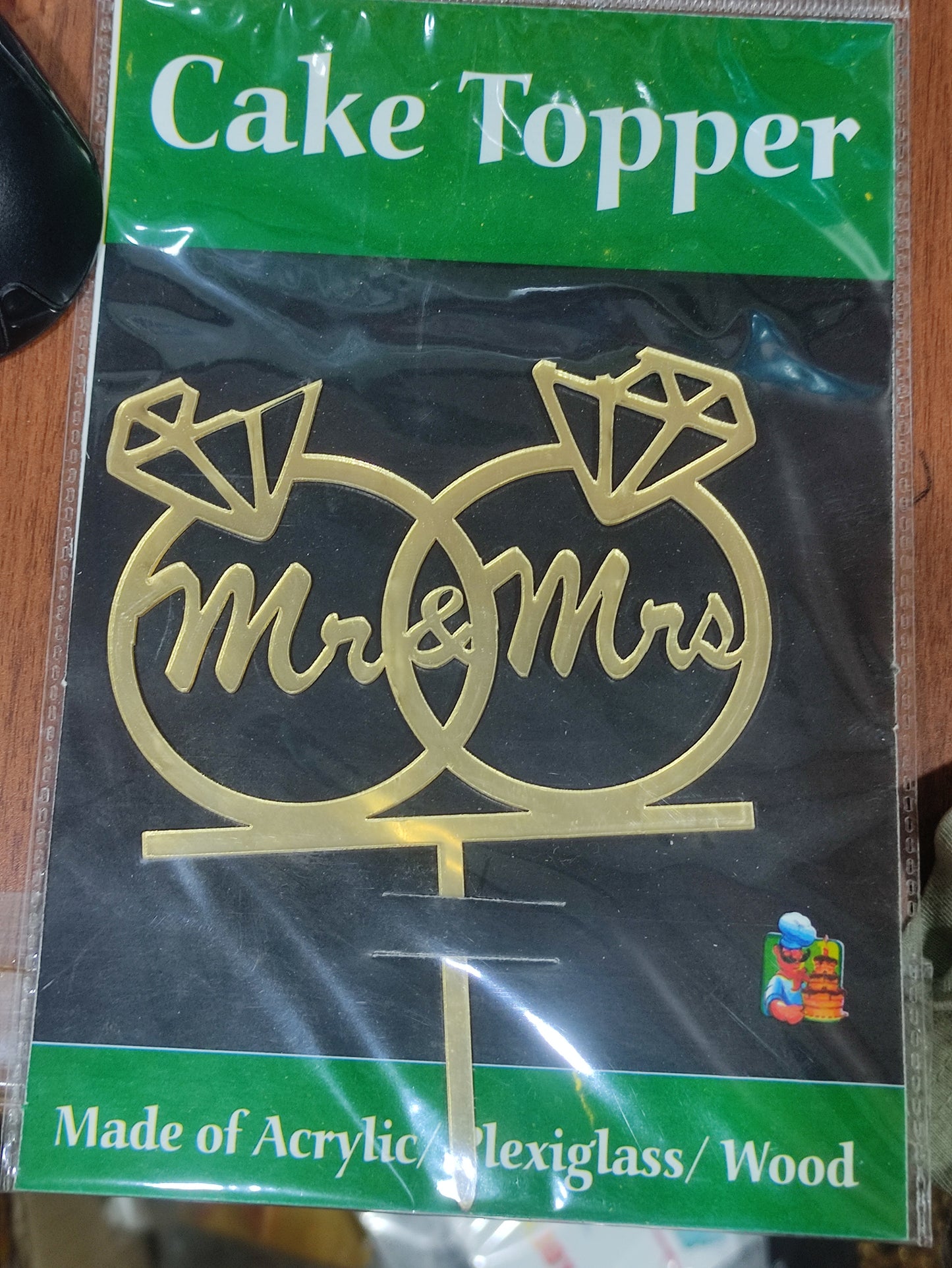 Mr.& Mrs. Cake Topper