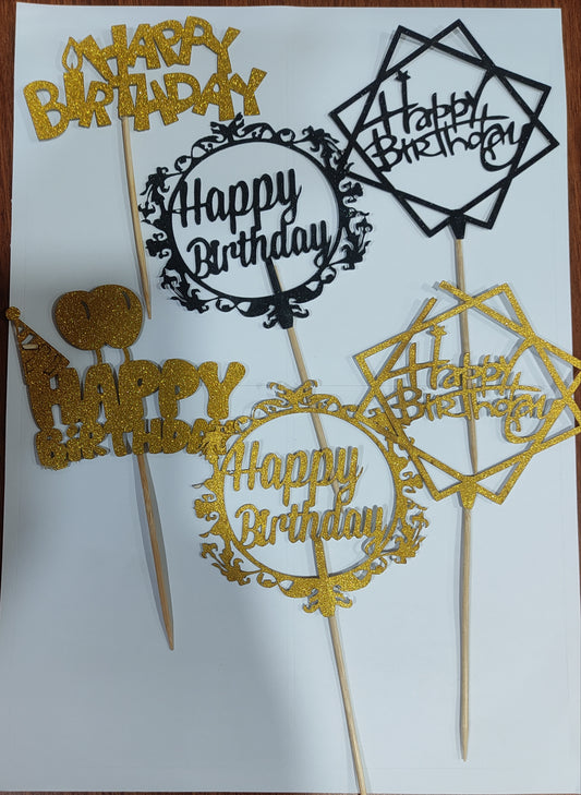 Happy Birthday Topper (random colour and design)