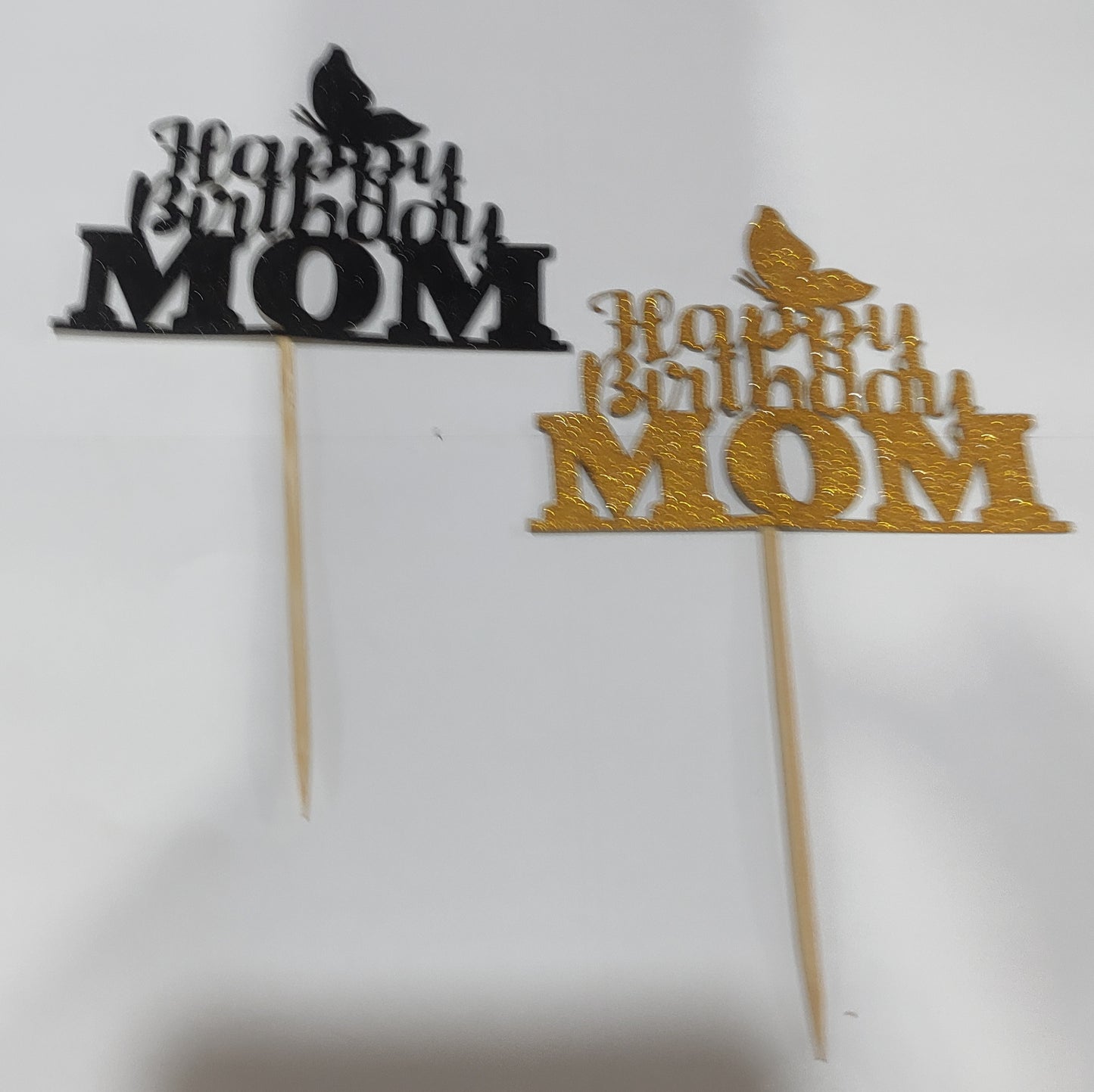 Happy Birthday Mom Topper (random colour)