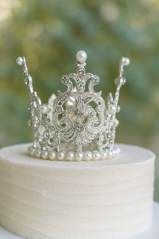 Silver Metal Medium Crown