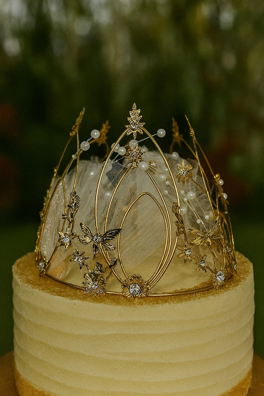 Golden Metal Big Crown