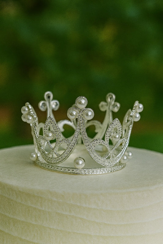 Silver Metal Medium Crown