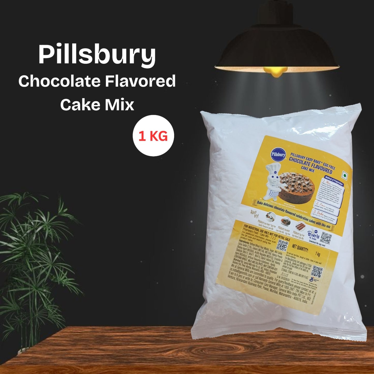 Pillsbury Egg Free Chocolate Flavoured Cake Mix 1 kg