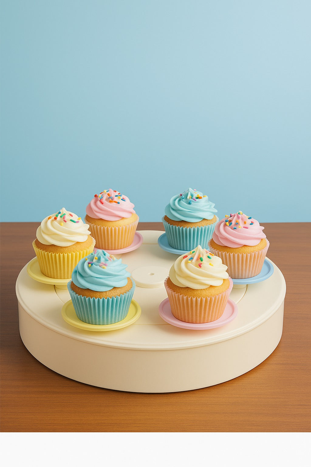 Rotating cupcake stand