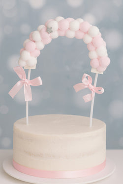 Pink pom pom Topper