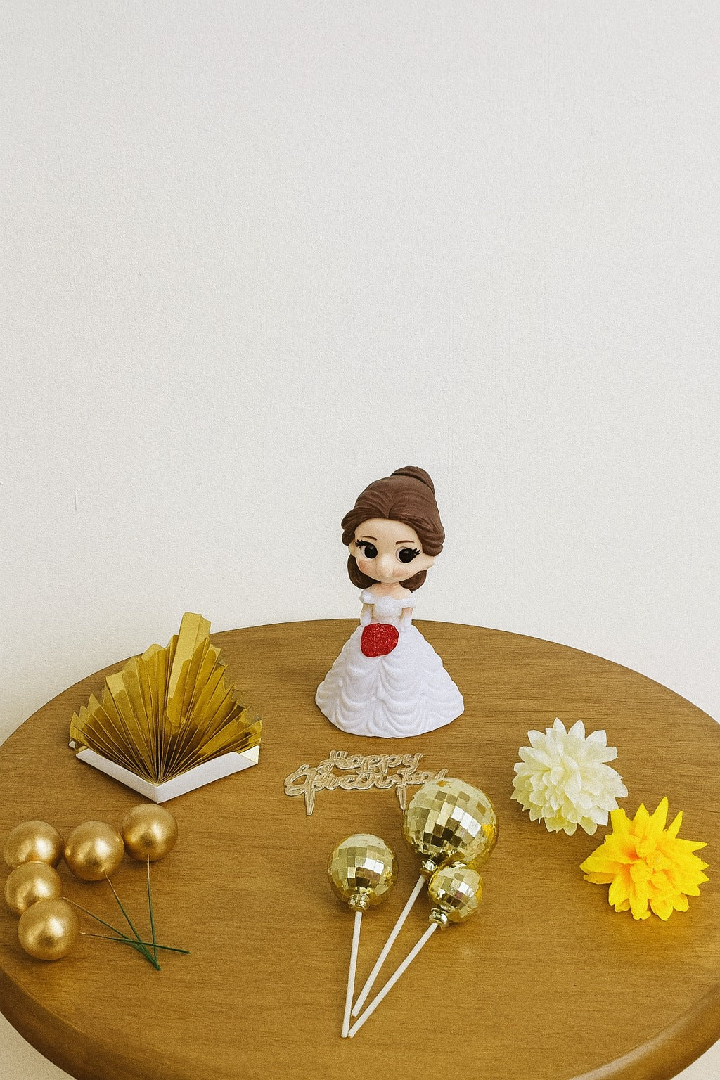 Princess Theme Birthday Cake Decoration Set Of 7