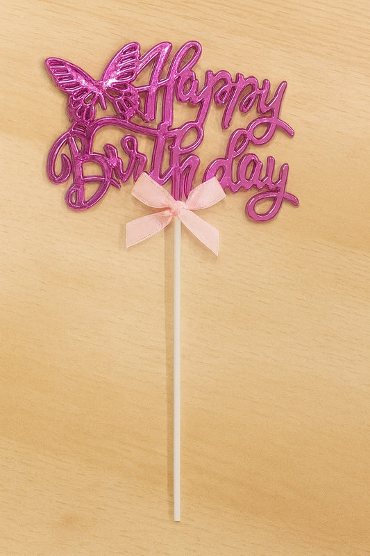 Premium Happy Birthday Cake Topper