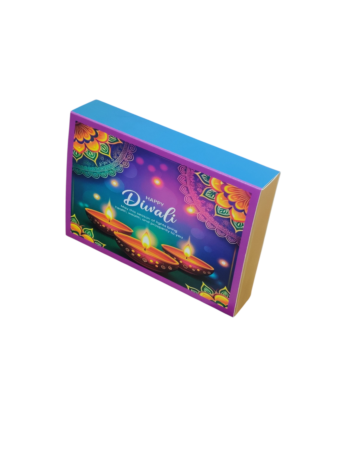 6 Cavity Slider Diwali Box For Chocolate and Brownie Size 6x4x1.5 Inch