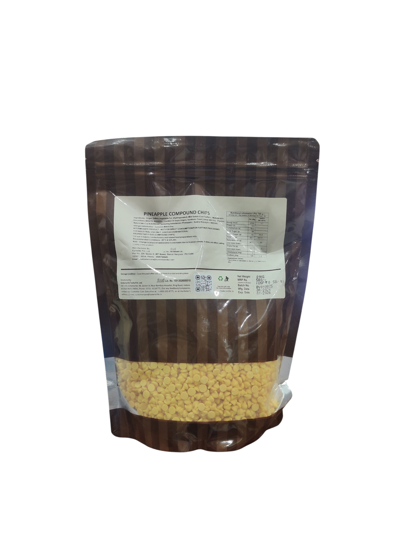 Bakersville Chocoville Pineapple Compound Chips