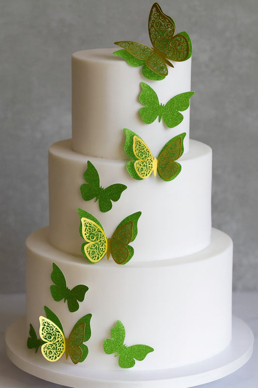 3D Butterfly For Cake Decoration pack of 12