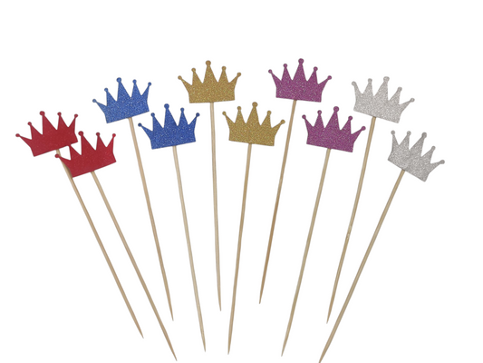 Colourfull Crown Topper Pack Of 10