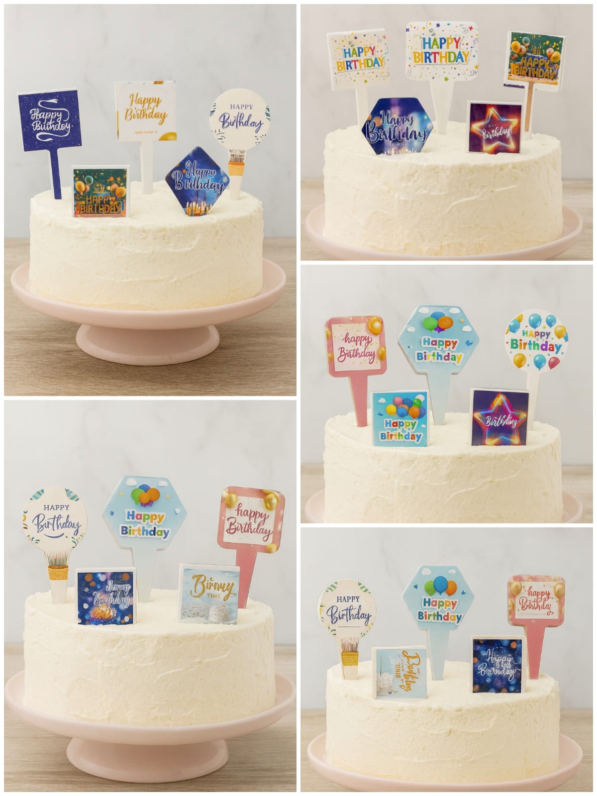 Happy Birthday Paper Tag Pack Of 100 Random Design