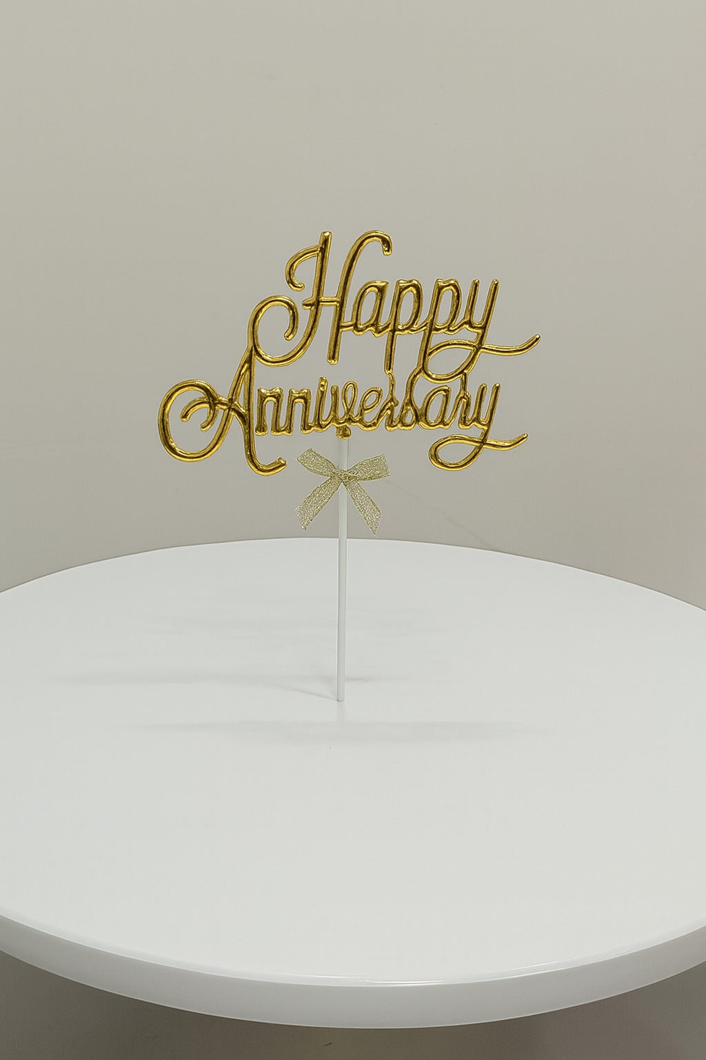 Premium Happy Anniversary Cake Topper