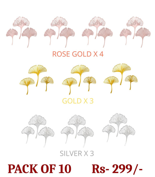 Acrylic Leaf Topper  Pack of 10