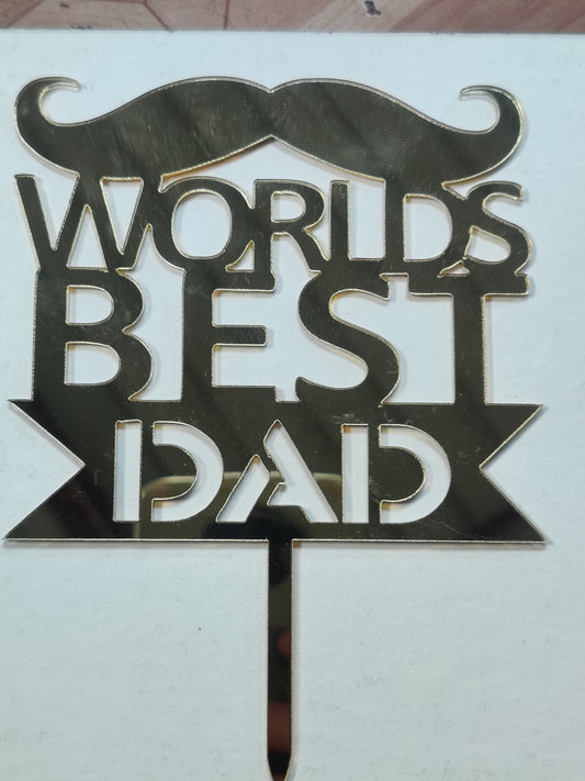 World  best dad Topper