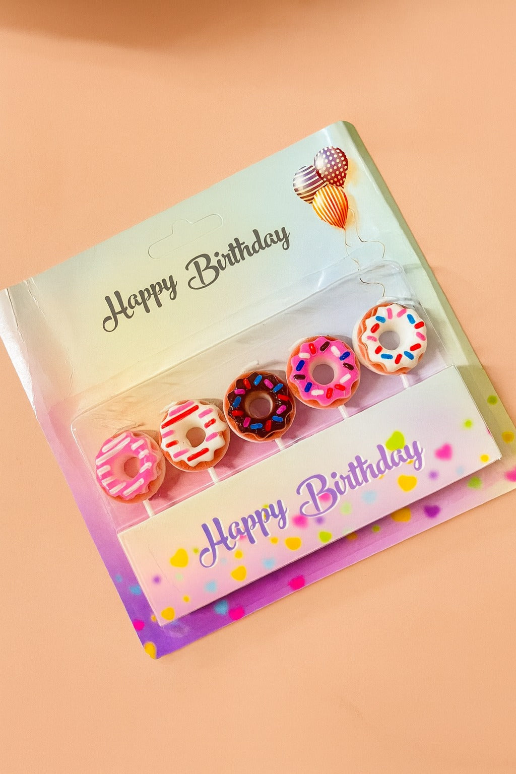 Donut Shape Birthday Candle set of 5