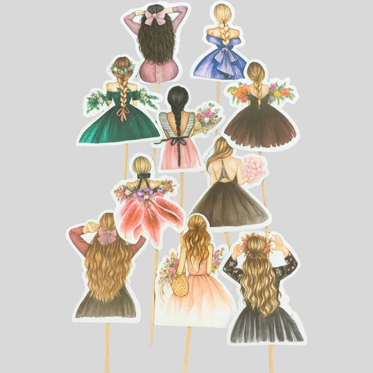 Princess Back  Topper Pack of 10  TT00264