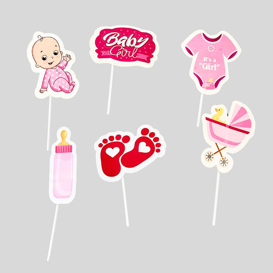Baby girl theme topper
