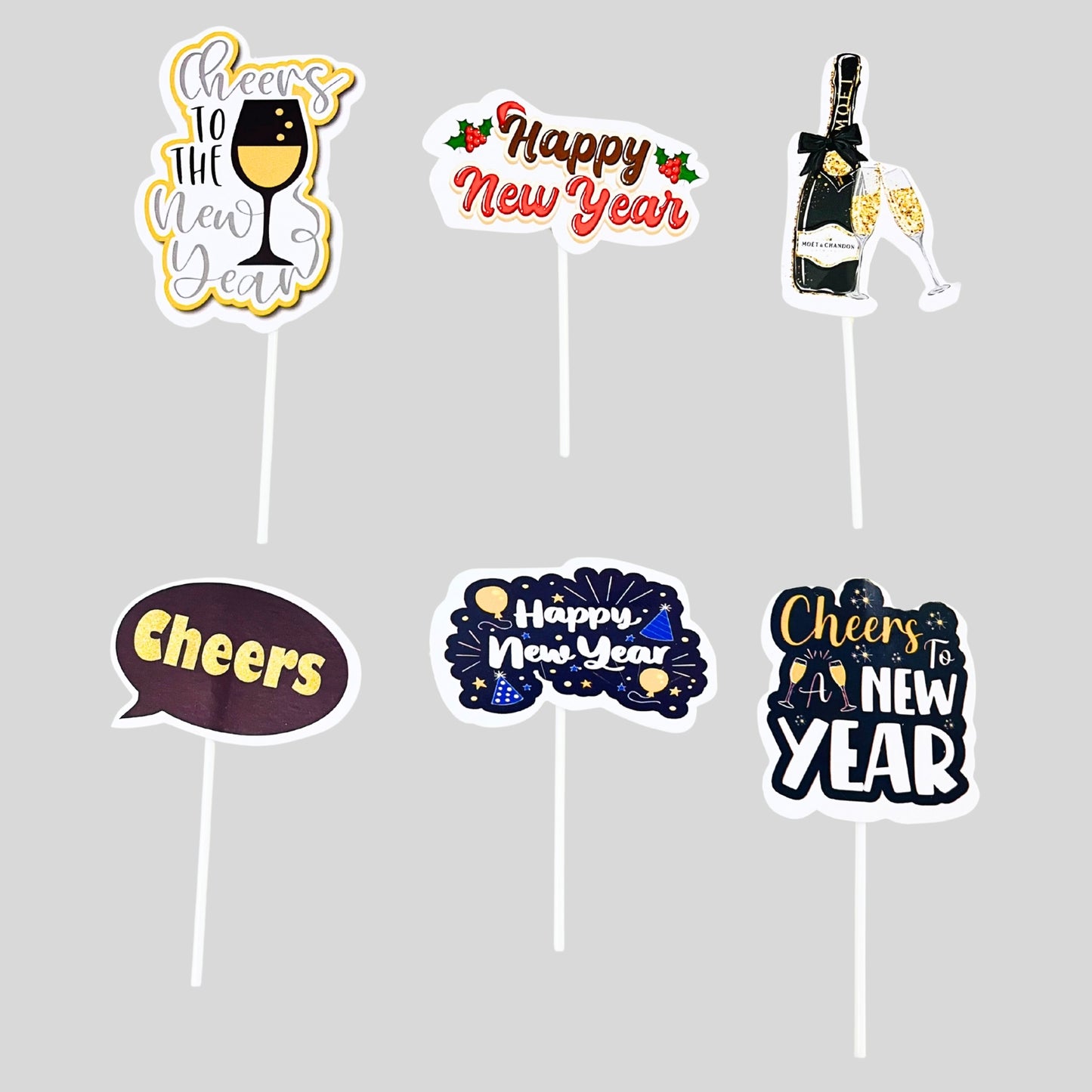 Happy New Year Theme Topper