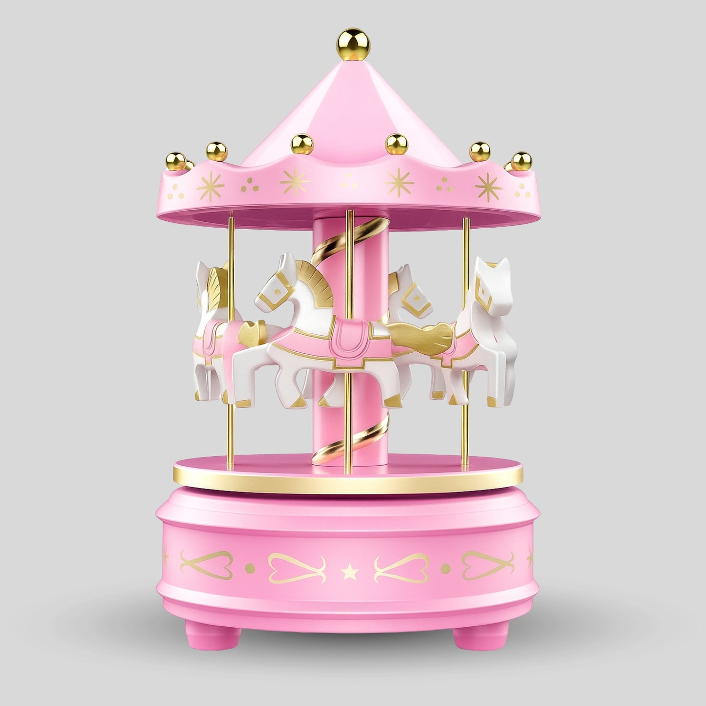 Carousal Pink Music Box