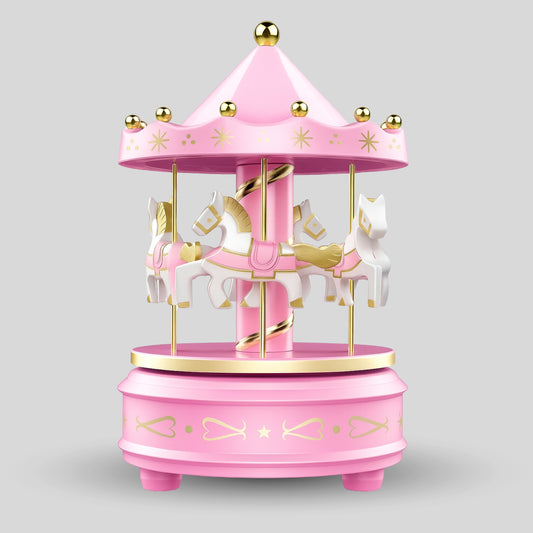 Carousal Pink Music Box