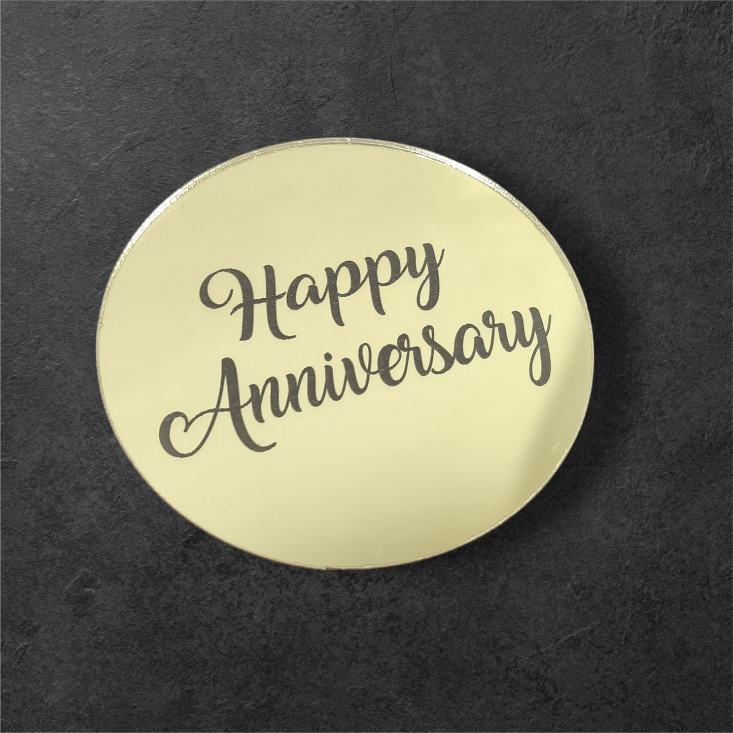 Happy Anniversary Coin Size 3 inch