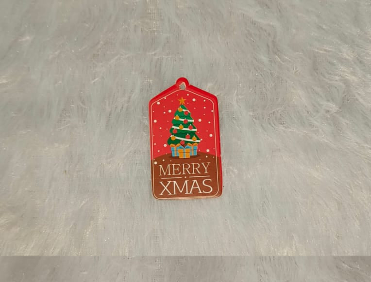 Xmas Tag Red (Pack Of 20)