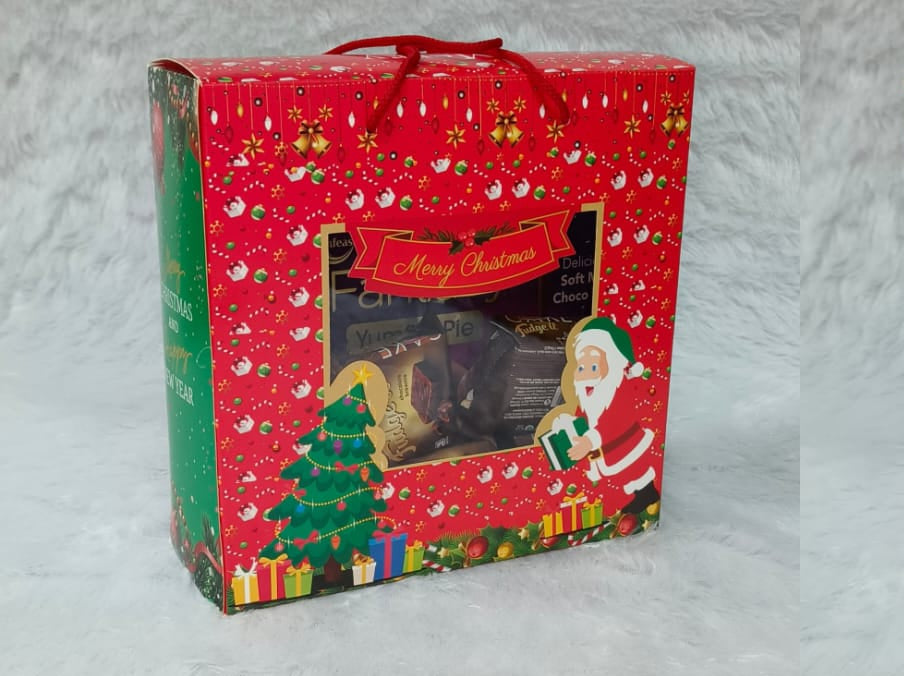 Xmas Trunk Hamper Box Size 8x8x4 Inch (Pack Of 10)