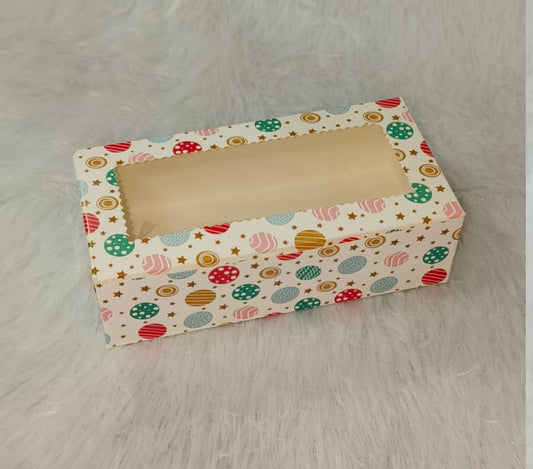 Xmas 2 PCS Brownie Box Size 6x3x1.75 Inch (Pack Of 10)