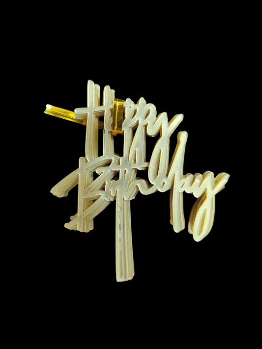 Happy Birthday 3 inch Topper pack of 10