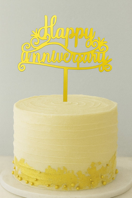 Happy Anniversary Economic Topper