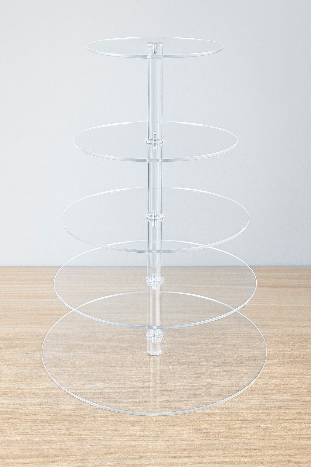 5 Tier Acrylic Round Cupcake Stand