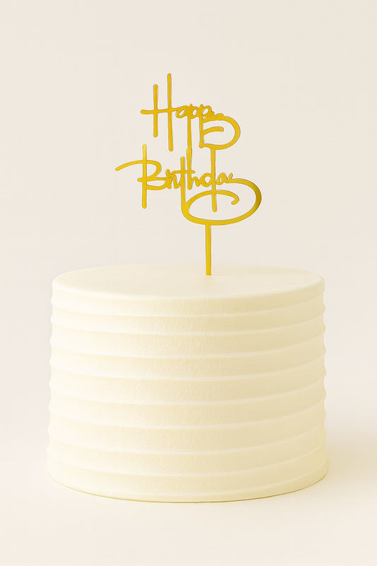 Economic Happy Birthday Cake Topper