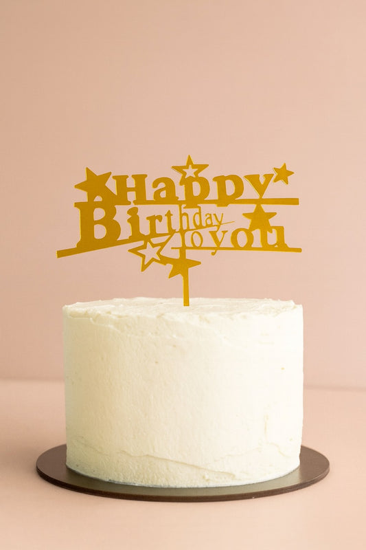 Economic Happy Birthday Cake Topper